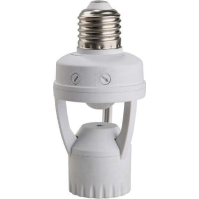 Portalampada Adattatore Con Sensore Di Movimento 360° Per Lampadine E27 (10962) - LECTRA - TECHNIK AG