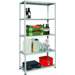 Scaffale Metallo Garage Scaffalatura In Metallo 5 Ripiani 90X40Cm Altezza 180Cm - BRIXO características