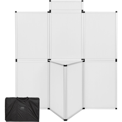 Parete espositiva 200x180cm - banner pubblicitari, espositori, parete divisoria - bianco - TECTAKE