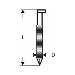 Bosch Chiodi in stecca con testa a D SN34DK 90R 3,1 mm, 90 mm, non rivestita, scanalata en oferta
