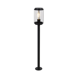 QAZQA Palo da giardino schiedam - Design - Alluminio,Plastico - Nero/Trasparente - Oblungo Max. 1 x Watt en oferta