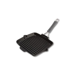 Bistecchiera in Ghisa Quadrata con Manico Dimensione 24x24 cm Colore Nero en oferta