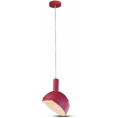 Lampadario LED V-TAC con Paralume in Alluminio e Portalampada E14 (Max 60W) Colore Rosa