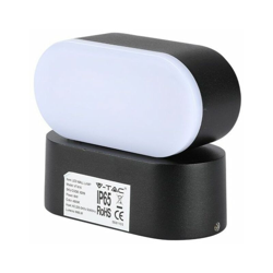 Lampada LED V-TAC da Muro Ovale 6W Colore Nero con Testa Ruotabile 4000K IP65 precio