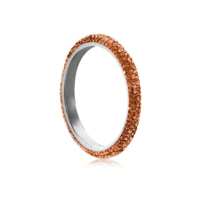 Bracciale Fantasia - Gioiello, Braccialetto - da Donna - Marrone in Zinco, Ottone, Strass, 6,5 x 6,5 x 0,9 cm - OTTAVIANI BY HOMEMANIA