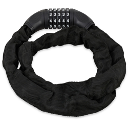 Lucchetto a Combinazione per Bicicletta, Codice a 5 Cifre, in Acciaio, 120 cm di Lunghezza, Nero - RELAXDAYS características