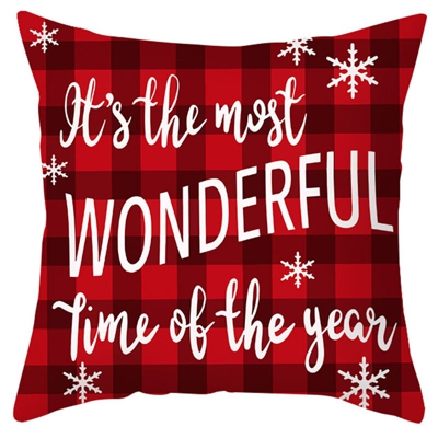 Natale cuscino copertura pesca TPR303-8 45 * 45cm (esclusi cuscino) - ASUPERMALL