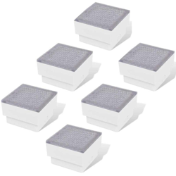 Set 6 Luci calpestabili a LED 100 x 100 x 68 mm - VIDAXL precio