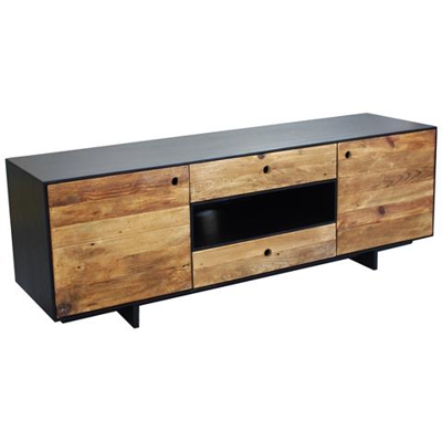 Pinus Black - Porta Tv In Pino Riciclato
