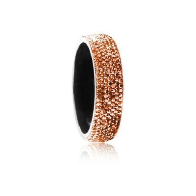 Bracciale Fantasia - Gioiello, Braccialetto - da Donna - Marrone in Zinco, Ottone, Strass, 6,5 x 6,5 x 2 cm - OTTAVIANI BY HOMEMANIA