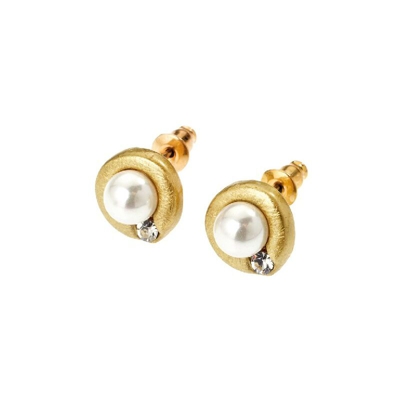 Orecchini Fantasia - Gioielli - da Donna - Oro in Zinco, Ottone, Perle, 1 x 0,9 cm - OTTAVIANI BY HOMEMANIA