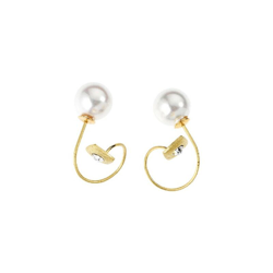 Orecchini Fantasia - Gioielli - da Donna - Oro in Zinco, Ottone, Perle, 1,4 x 1,7 cm - OTTAVIANI BY HOMEMANIA precio