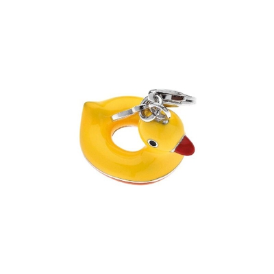 Charm Animali - Ciondolo, Accessorio - Per Bracciale, Braccialetto, Collana, Pendente - Giallo in Argento, Smalto, 1,8 x 2,2 cm - OTTAVIANI BY
