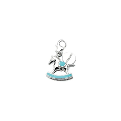 Charm Animali - Ciondolo, Accessorio - Per Bracciale, Braccialetto, Collana, Pendente - Azzurro in Argento, Smalto, 1,5 x 2,5 cm - OTTAVIANI BY precio