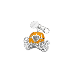 Charm Fantasia - Ciondolo, Accessorio - Per Bracciale, Braccialetto, Collana, Pendente - Arancione in Argento, Smalto, 2 x 2,8 cm - OTTAVIANI BY precio