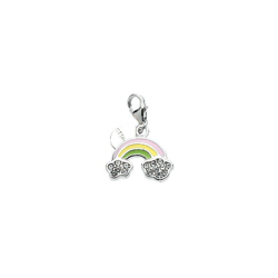 Charm Fantasia - Ciondolo, Accessorio - Per Bracciale, Braccialetto, Collana, Pendente - Multicolore in Argento, Smalto, 1,7 x 2,3 cm - OTTAVIANI BY precio