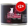 catz finefood Purrrr 12 x 200/190 g - Mix (12 x 200/190g): Pollo, Agnello, Canguro, Pecora, Salmone, Maiale
