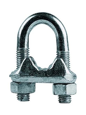Stamperia Carcano Giuseppe - Morsetto Per Funi In Acciaio Zincato Mm 22 Cf. 1Pz