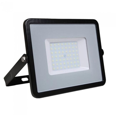 V-TAC PRO VT-56 Faro led 50W slim alluminio nero chip Samsung SMD alta luminosità bianco naturale 4000K - SKU 760