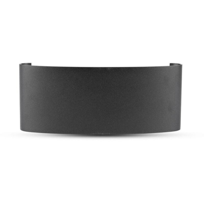 V-TAC VT-848 Lampada LED COBx8pcs up/down da parete alluminio nero wall light 3000K IP54 - SKU 8619