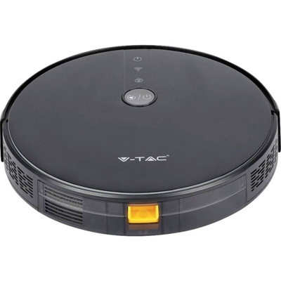 V-TAC VT-5555 black Robot per pulizia Nero Telecomandabile, Gestito da app, Compatibile con Amazon Alexa, Compatibile c