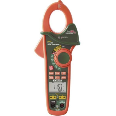 Extech EX623 Pinza amperometrica, Multimetro portatile digitale Termometro IR CAT III 600 V Display (Counts): 40000