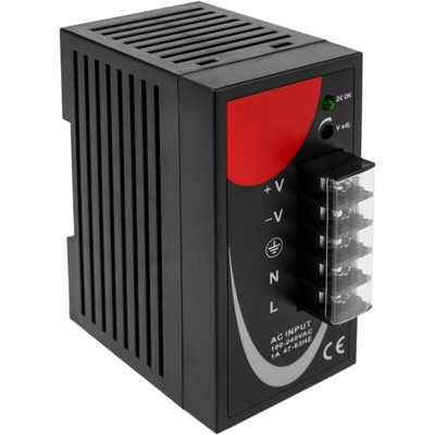 BeMatik - Alimentatore per modulo Modbus su guida DIN 35 mm 24 VDC 1,5 A