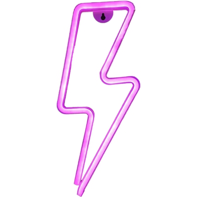 caso ha portato al neon + USB batteria con bis (fulmine punto - Rosa) - ASUPERMALL