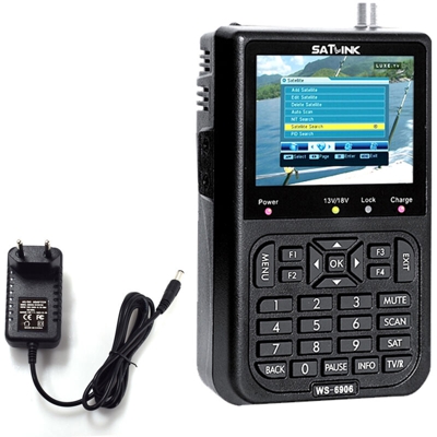 Asupermall - SATLINK WS6906 3,5 '' LCD Display dati digitali via satellite del segnale del cercatore Meter