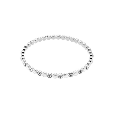 Bracciale Fantasia - Gioiello, Braccialetto - da Donna - Bianco in Rodio, Zinco, Ottone, Strass, 6,7 x 6,7 x 4 cm - OTTAVIANI BY HOMEMANIA