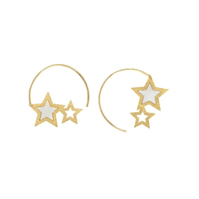 Orecchini Fantasia - Gioielli - da Donna - Oro in Zinco, Ottone, 3,3 x 2,4 cm - OTTAVIANI BY HOMEMANIA