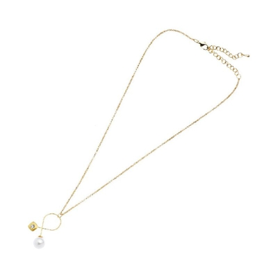 Collana Fantasia - Ciondolo, Pendente - da Donna - Oro in Zinco, Ottone, Perle, 45,6 cm - OTTAVIANI BY HOMEMANIA