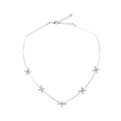 Collana Fantasia - Ciondolo, Pendente - da Donna - Argento in Zinco, Ottone, Cristalli, 11,8 x 11,8 cm - OTTAVIANI BY HOMEMANIA en oferta
