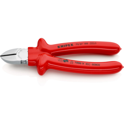 Pinze Di Taglio Laterali Vde, Vanadio Acciaio Elettrico, Cromo Testa, Manici Isolati Immersione, Lunghezza : 180 Mm - KNIPEX en oferta