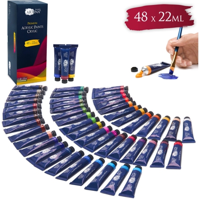 Set Colori Acrilici Crylic 48x22 ml colore per artisti - Artina