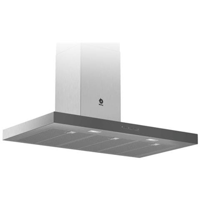 3BC097GGC cappa aspirante 710 m³ / h Cappa aspirante a parete Grigio, Acciaio inossidabile B