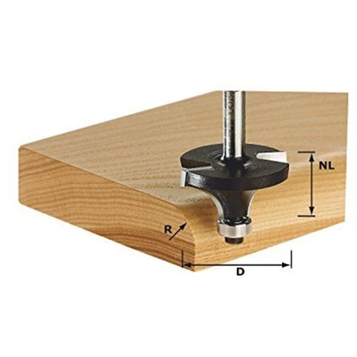 491014 Festool Fresa a raggio concavo HW S8 D28,7/R8 KL