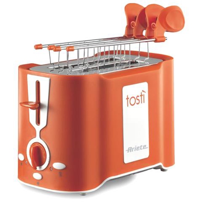 Tostì Tostapane Potenza 500 Watt Colore Arancione