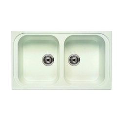 Sanitana Italia Lavello A 2 Bacinelle 86X50 Grigio Granito en oferta