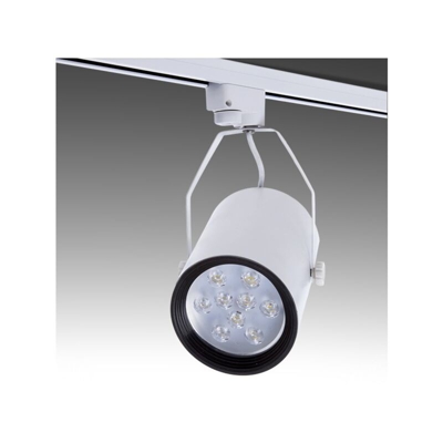 Greenice - LED Luce Da Binario Monofase 9W 900Lm 30.000H Raelynn | Bianco Freddo - Alluminio (PL218013-CW-A)