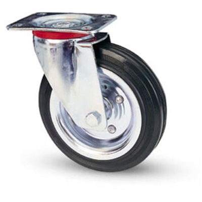 Ruota+industr. Staffa Girevole Mm 250/80 - VALSECCHI