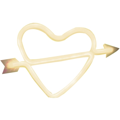 caso ha portato al neon + USB batteria con bis (Cupido punto - Bianco) - ASUPERMALL