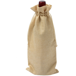 15 * 35cm di juta borse borsa vino vino coulisse tote beige Beige 2 - ASUPERMALL características