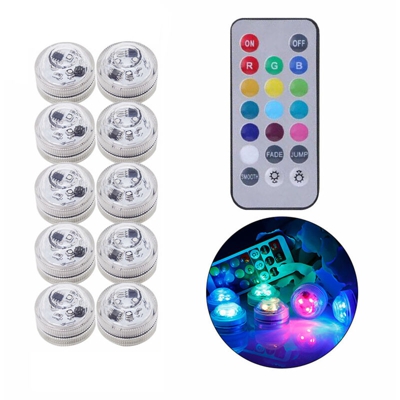 Emissione di luce di candela impermeabile candela luce chiave circolare 21 (10 + 2 lampada remoto) - ASUPERMALL