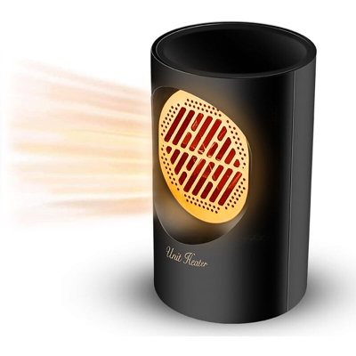 ZN-AZ-DNQ-002 piccole velocita delle famiglie termoventilatore calda per il riscaldamento desktop mini nera UE - ASUPERMALL