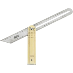 Alyco 197398-Falsa squadra in acciaio inox, manico in alluminio, 250 mm - ALYCO-TOOLS características