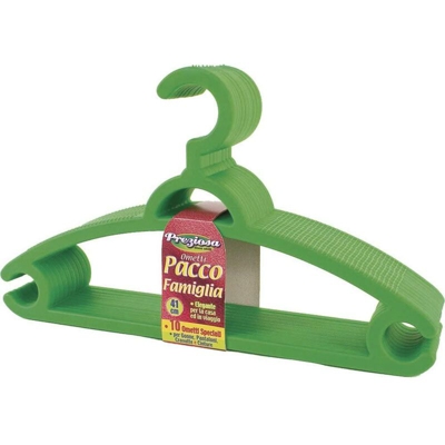 Preziosa - 10 Ometti/Appendiabiti Da Uomo In Plastica - LA BRIANTINA