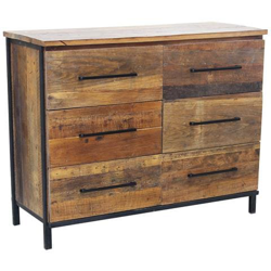 Rune - Cassettiera Moderna In Legno Con Sei Cassetti características