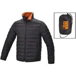 Bomber con imbottitura effetto piuma con custodia salva spazio nero Art.7685 Jackets Beta - Misura: M características