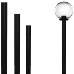 Generic Brand - Palo per lampioni Sfere Globo - In PVC - Per montaggio interrato- H 80 cm. - BRIXO características